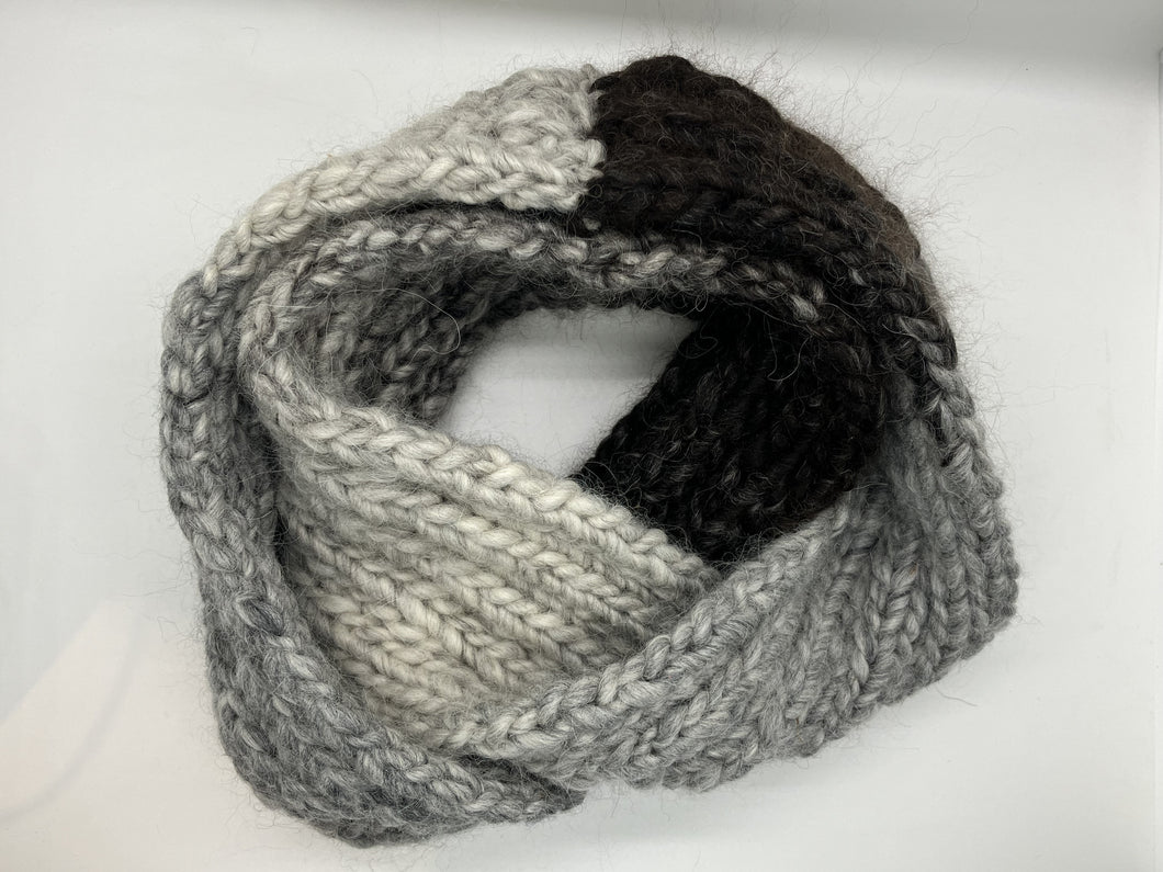 Hand Knit Wool Scarf