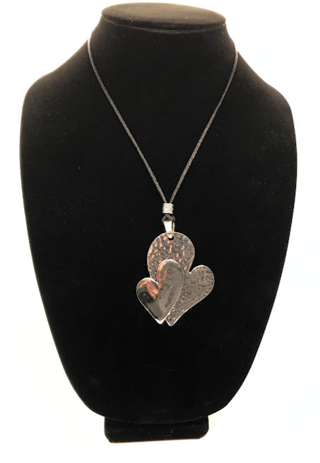 Handmade Double Hearts Necklace