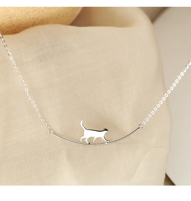 Walking Cat Necklace